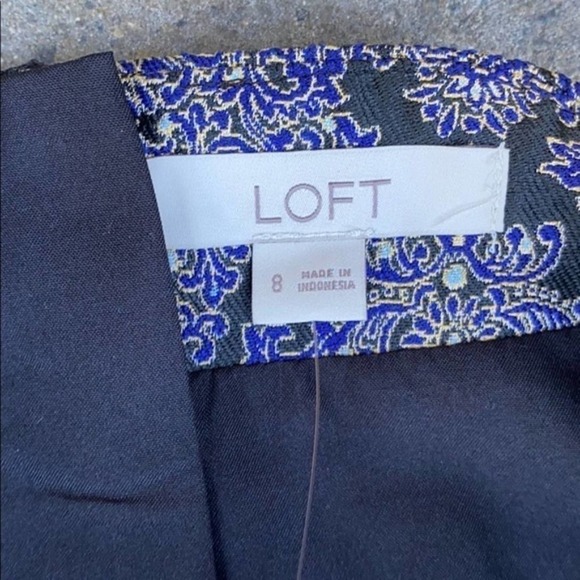 LOFT Jacquard Brocade Shimmer Shift Skirt - Picture 5 of 7